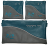 Prestige Leather Chabad Bar Mitzvah Set — Geometric & Wave Design, Regal Collection (365F-LG3)