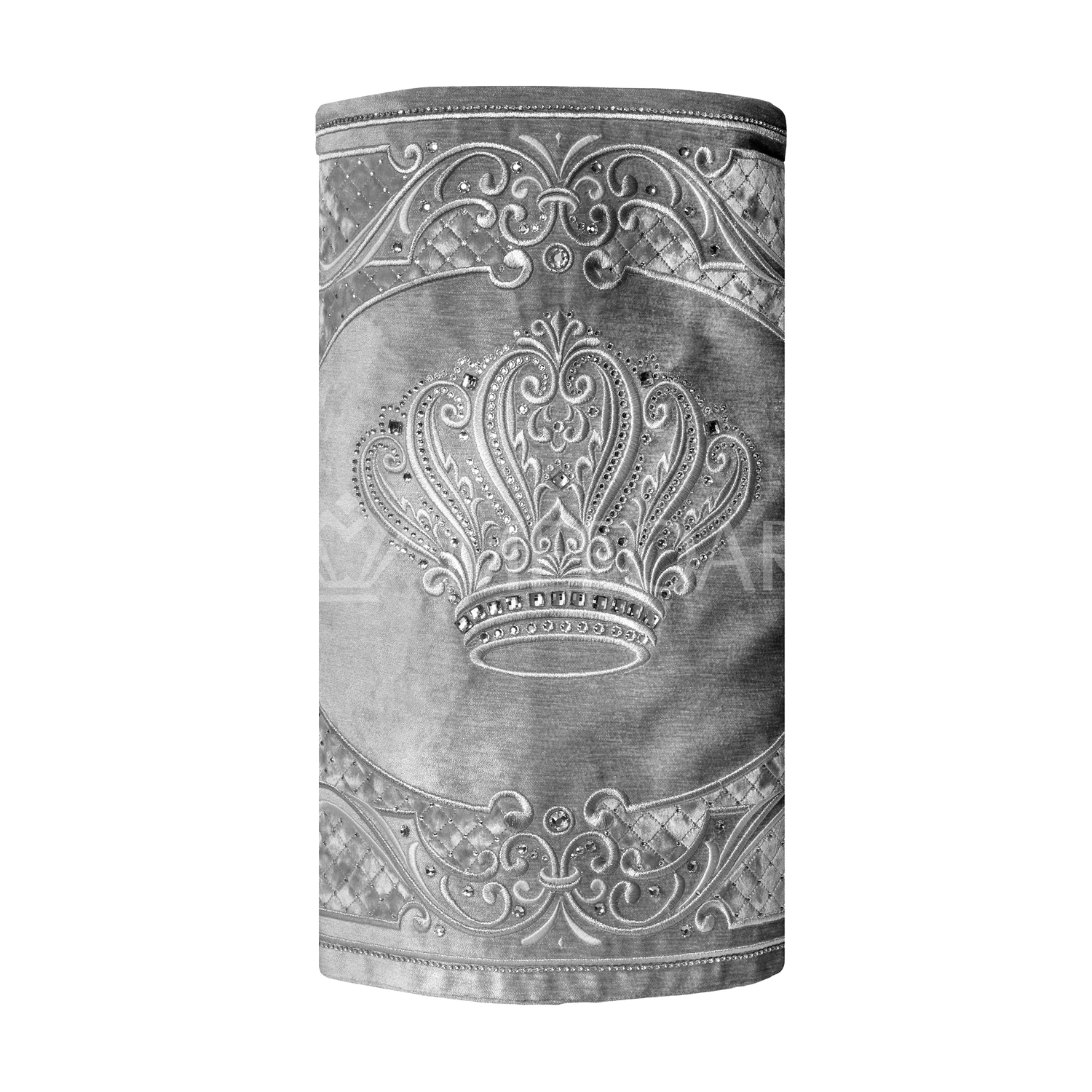 Velvet Torah Mantle - Style 805 - Silver - Image 3