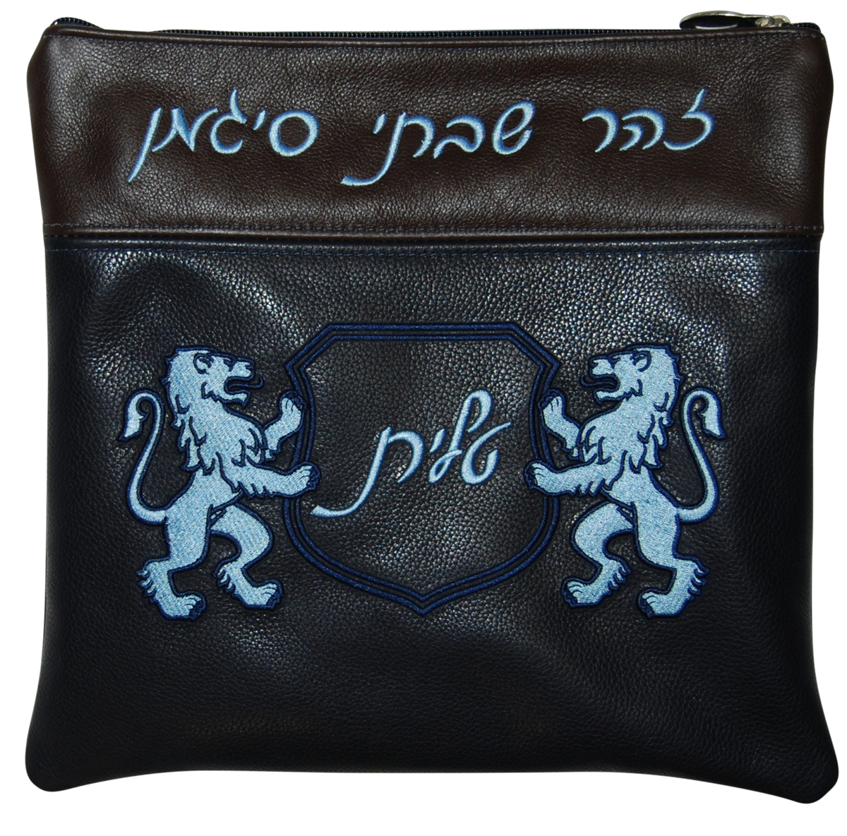 Prestige Leather Tallit & Tefillin Bag (370D-NV)
