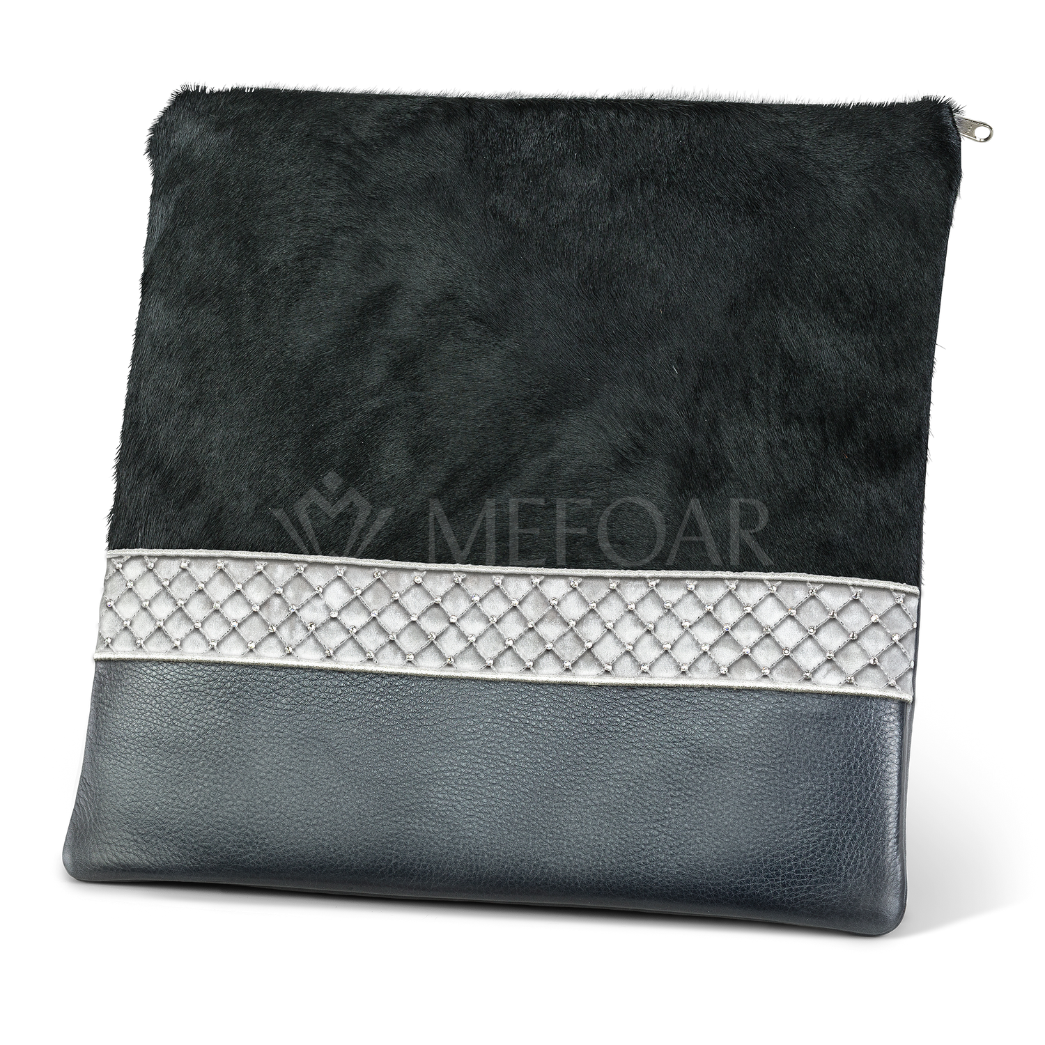 Tallis and Tefillin Bag Design #372 - Leather and Fur - Tallis Bags view 5 | Judaica Square Lakewood