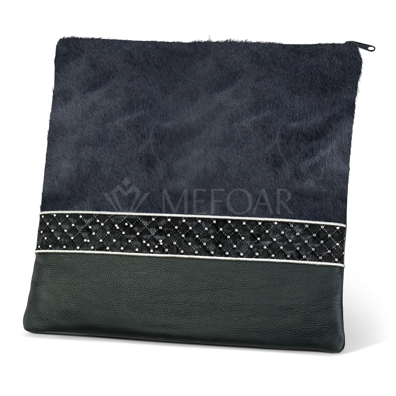 Tallis and Tefillin Bag Design #372 - Leather and Fur - Tallis Bags view 6 | Judaica Square Lakewood