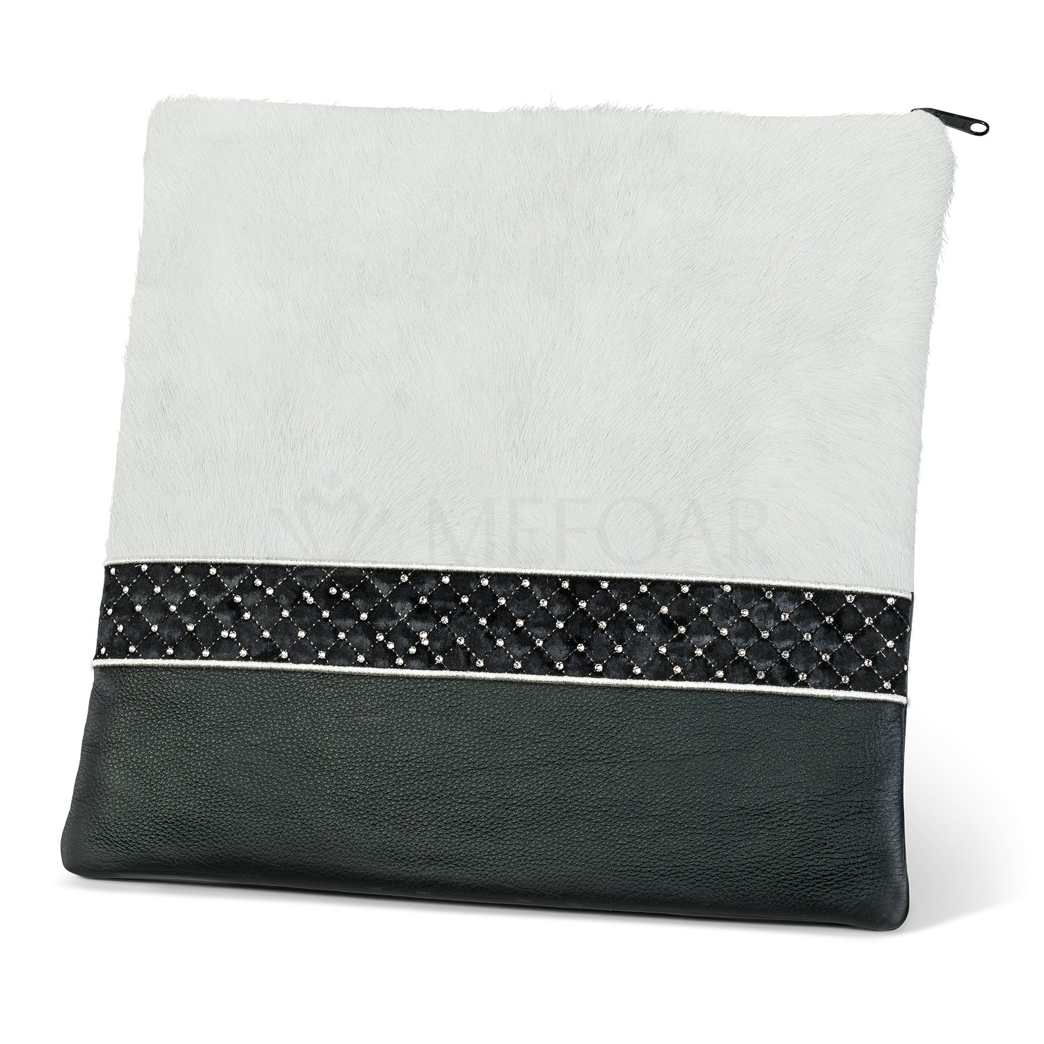 Tallis and Tefillin Bag Design #372 - Leather and Fur - Tallis Bags view 4 | Judaica Square Lakewood
