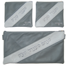 Prestige Leather Chabad Bar Mitzvah Set — Geometric & Chabad Design, Contemporary Collection (380C-LG2)
