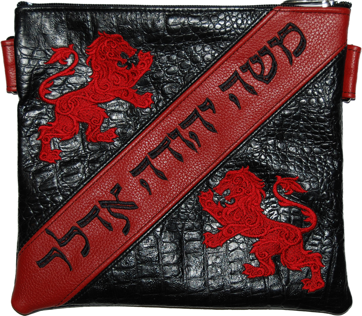 Prestige Croc Tallit & Tefillin Bag — Croc Design, Supreme Collection (380H-RD)