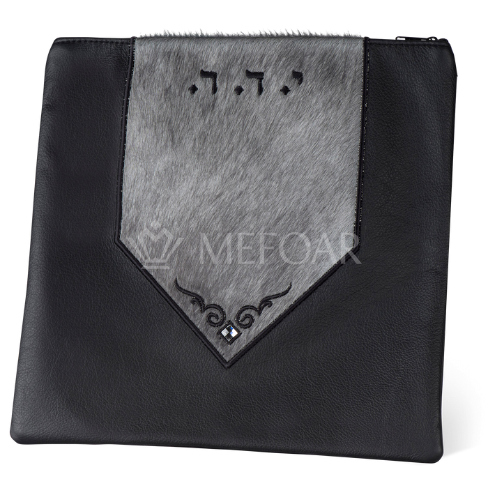 Tallis and Tefillin Bag Design #380 - Leather and Fur - Tallis Bags | Judaica Square Lakewood
