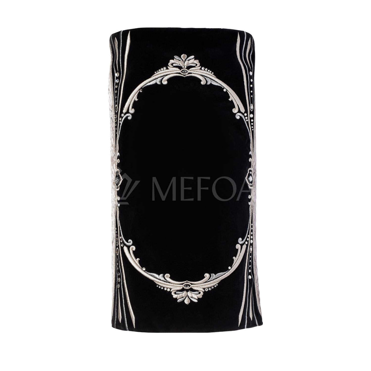 Velvet Torah Mantle - Style 1316 -Black - Image 3