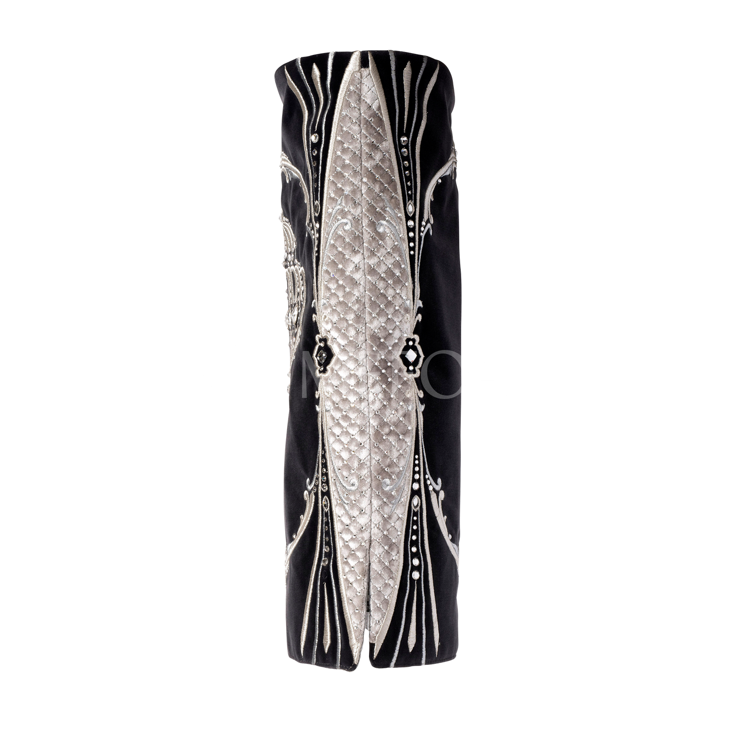 Velvet Torah Mantle - Style 1316 -Black - Image 4