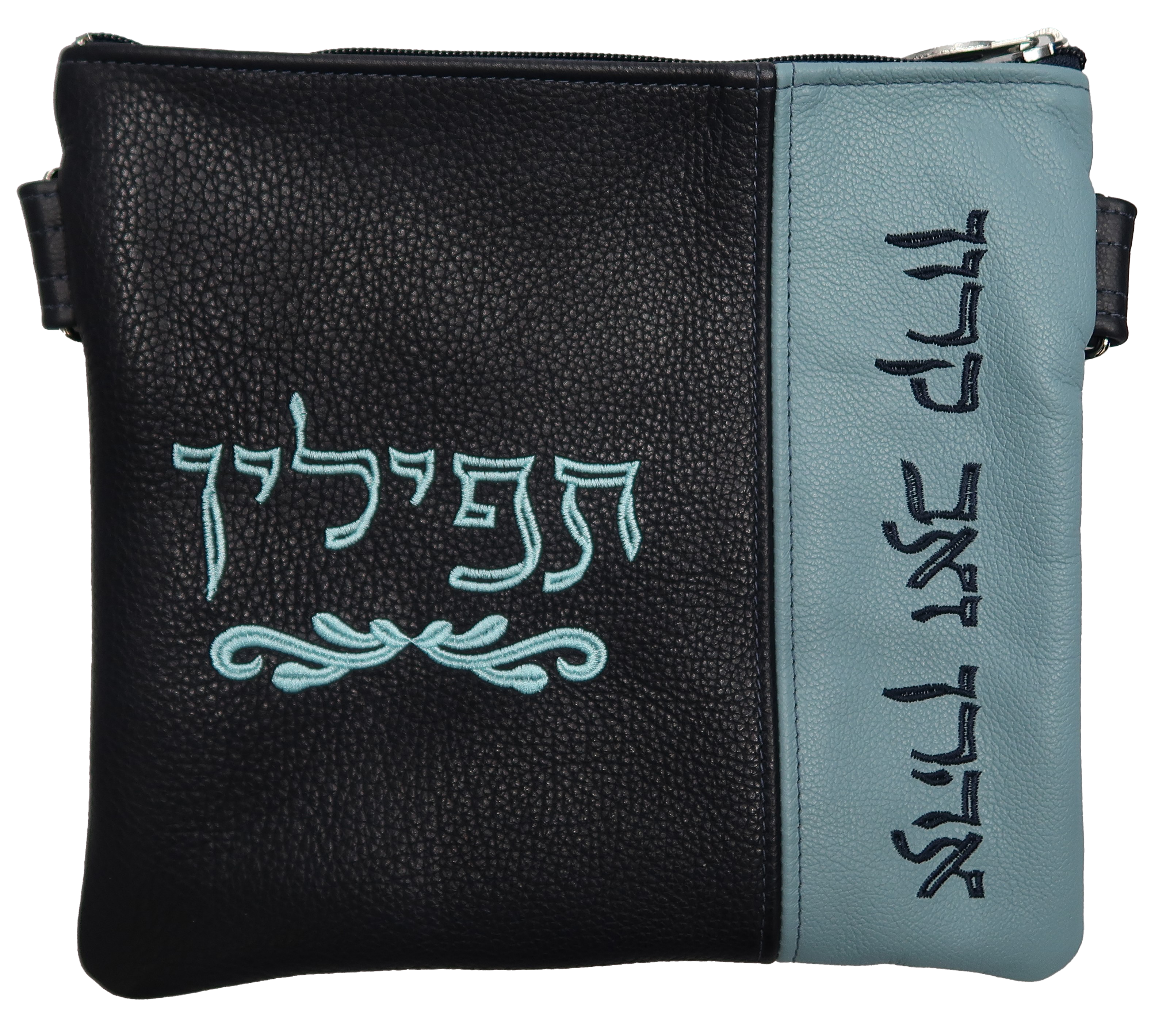 Prestige Contemporary Leather Tallit & Tefillin Bag (390C-NV)