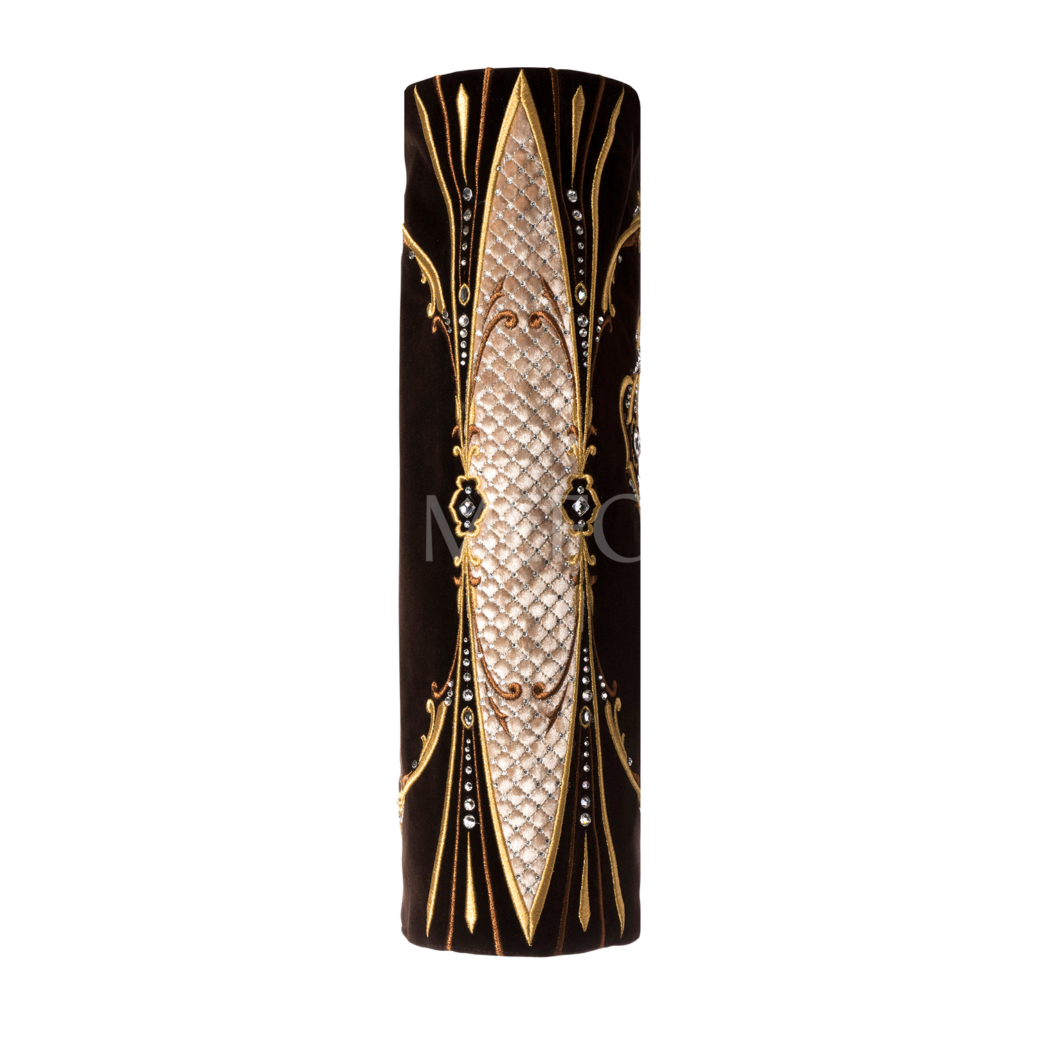 Velvet Torah Mantle - Style 1316 -Black and Gold - Image 4
