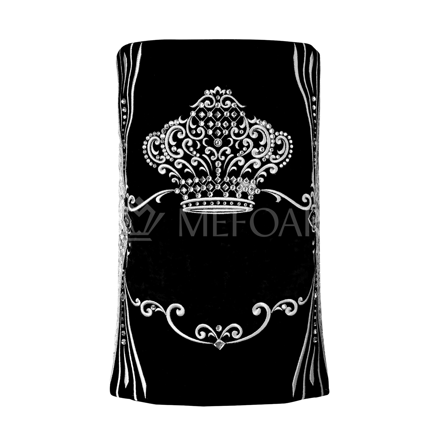 Velvet Torah Mantle - Style 1315 - Black - Image 3