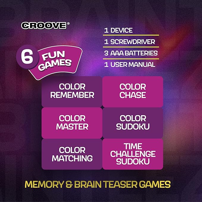 Croove 6-in-1 Brain Teasers & Memory Game — teaser, view 4 | Judaica Square Lakewood
