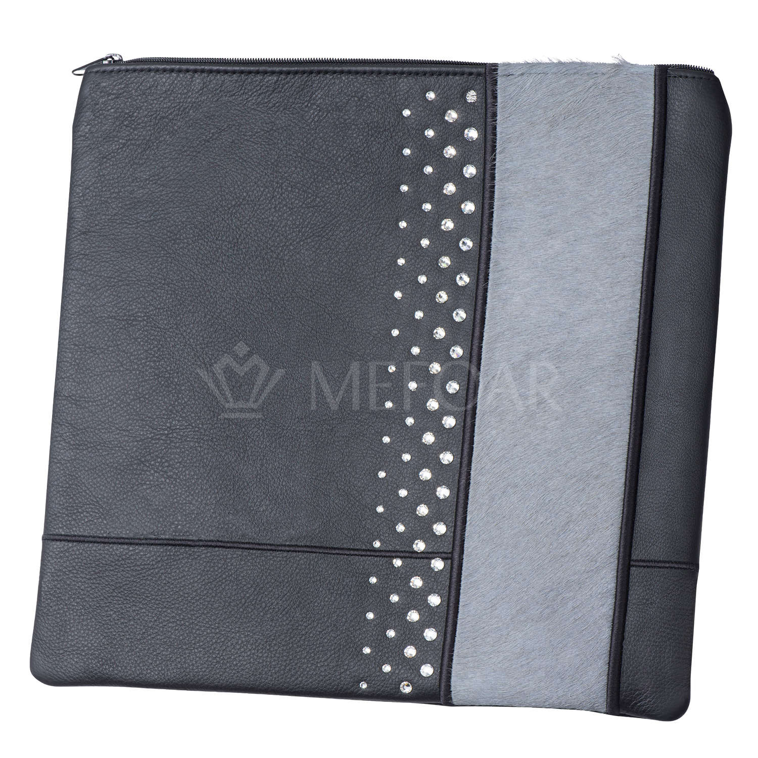 Tallis and Tefillin Bag Design #404 - Leather and Fur - Tallis Bags view 4 | Judaica Square Lakewood