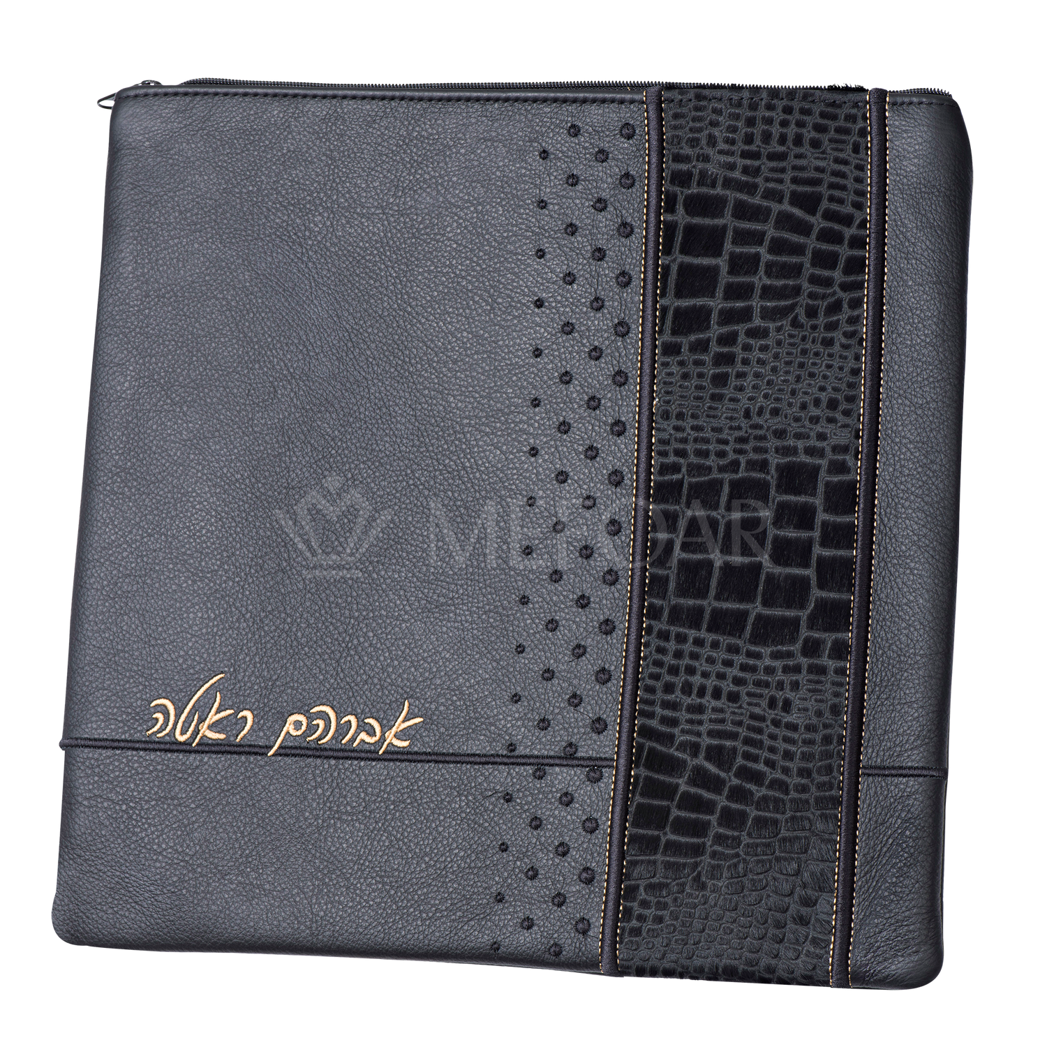Tallis and Tefillin Bag Design #404 - Leather and Fur - Tallis Bags view 5 | Judaica Square Lakewood