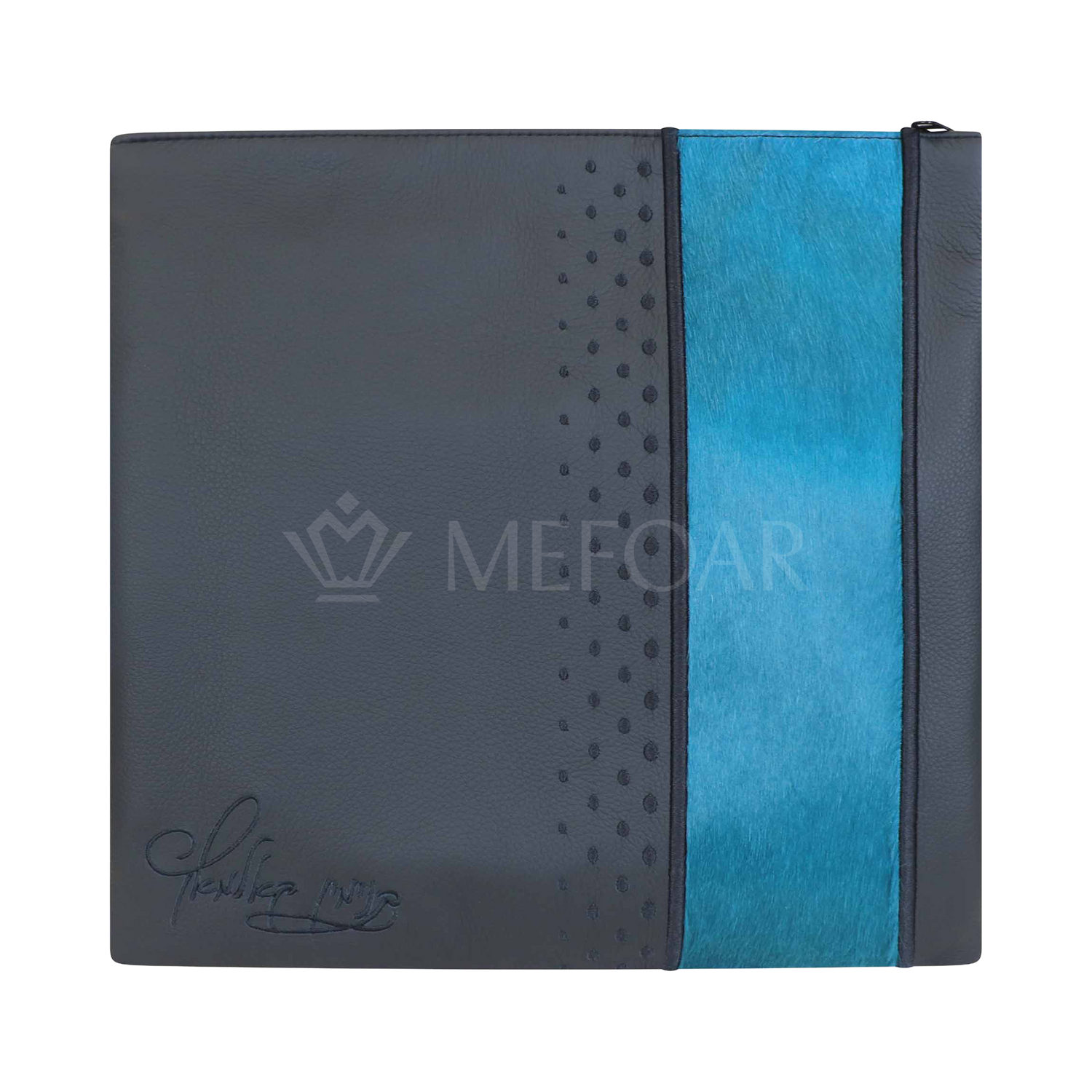 Tallis and Tefillin Bag Design #404 - Leather and Fur - Tallis Bags view 2 | Judaica Square Lakewood