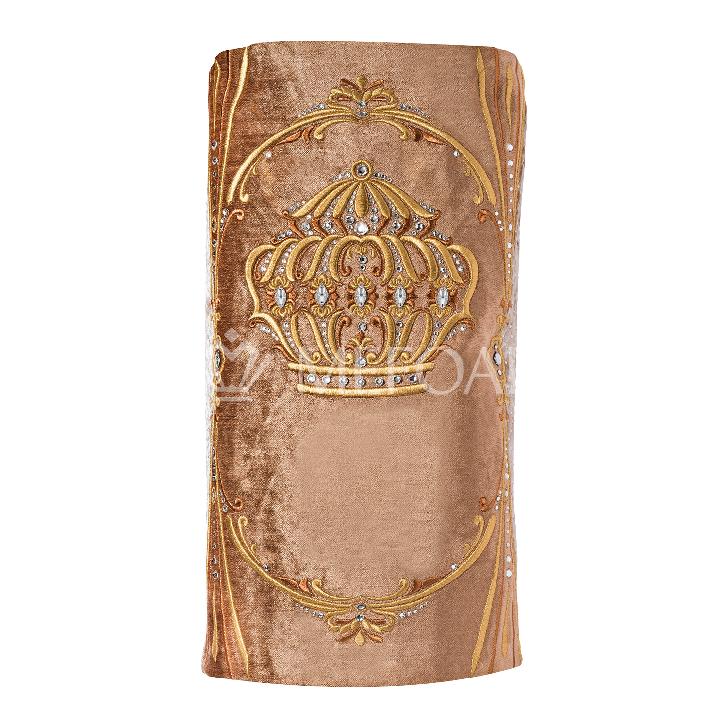 Velvet Torah Mantle - Style 1316 -Gold - Image 2
