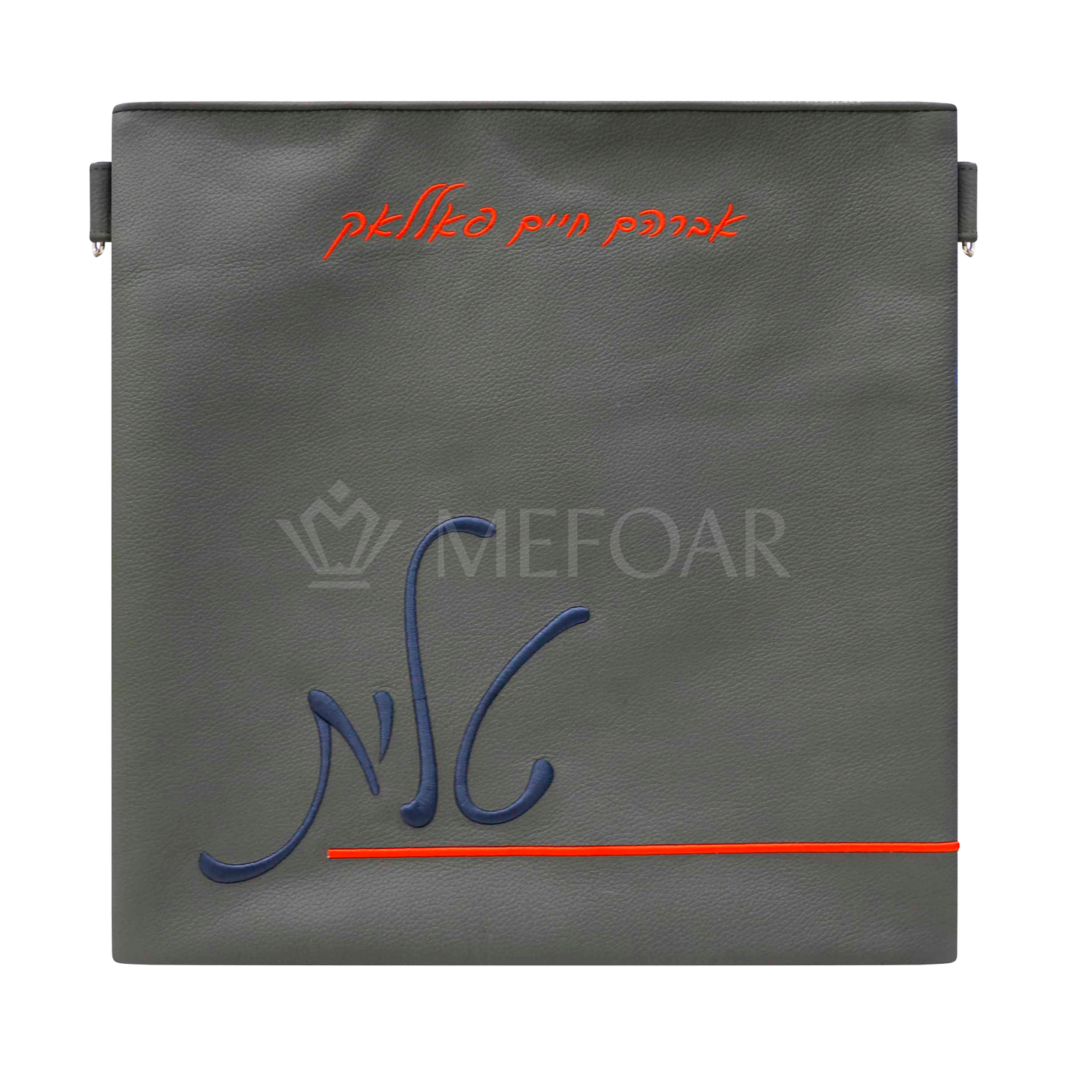 Tallis and Tefillin Bag Design #412 - Solid Leather - Tallis Bags view 4 | Judaica Square Lakewood