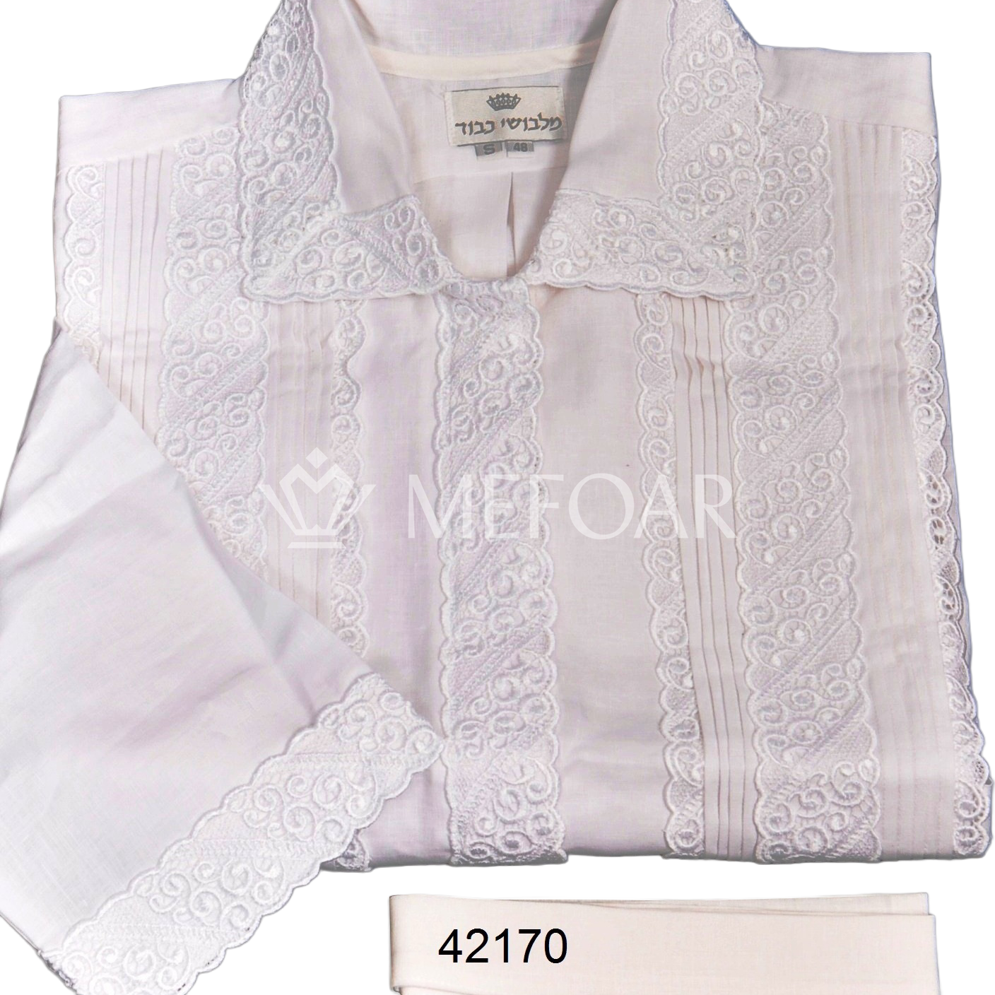 Kittel - Vintage Lace - Judaica Decor view 2 | Judaica Square Lakewood