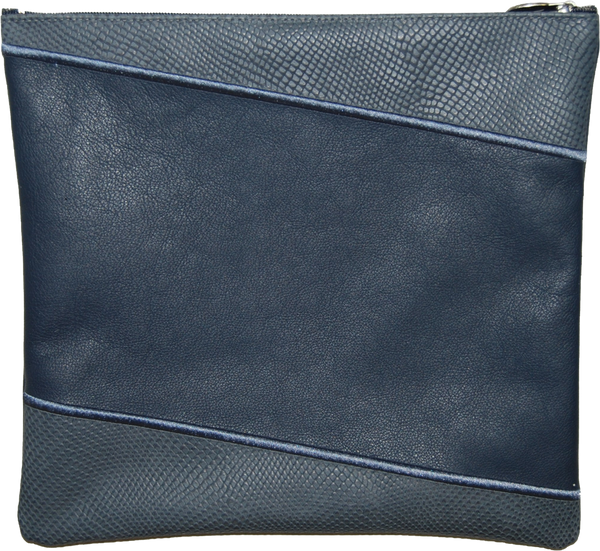 Prestige Leather Tallit & Tefillin Bag — Geometric Design, Regal Collection (425F-SM)