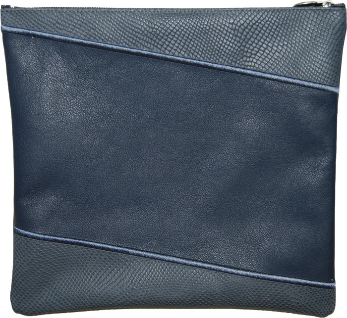 Prestige Leather Tallit & Tefillin Bag — Geometric Design, Regal Collection (425F-SM)
