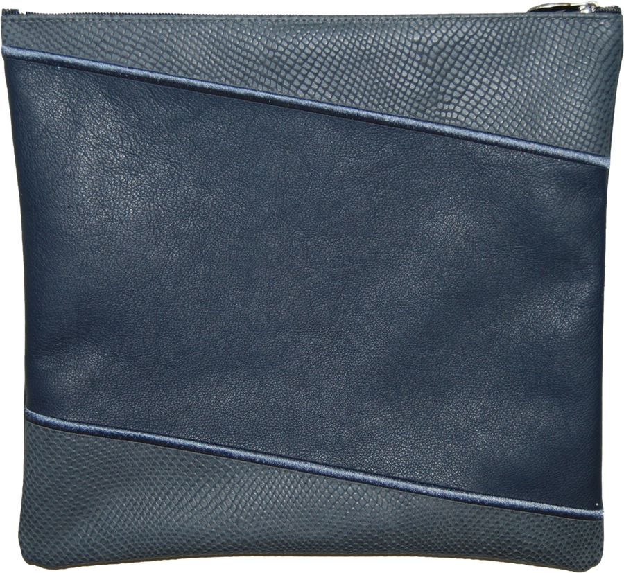 Personalization preview — Leather Tallit & Tefillin Bag — Geometric Design, Regal Collection