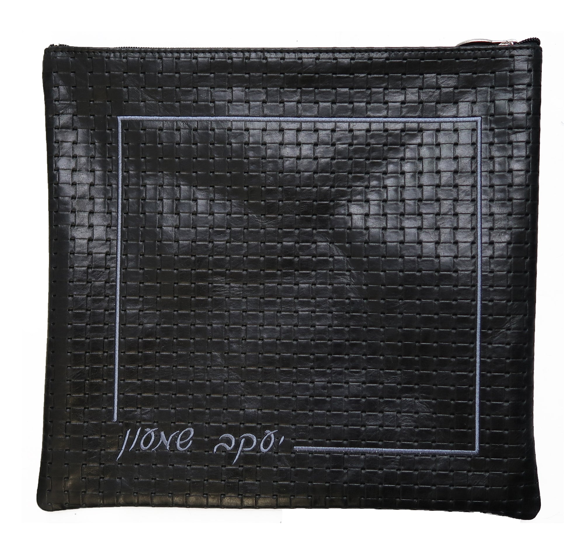 Prestige Regal Leather Tallit & Tefillin Bag (445F-BK)
