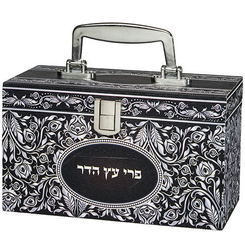 Sky Design Esrog Box Silver Print (ES-45092)