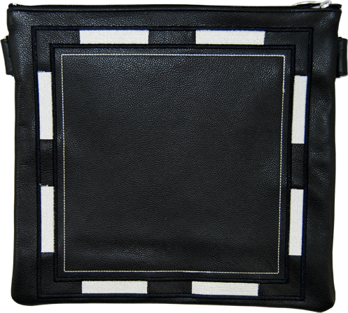 Prestige Leather Tallit & Tefillin Bag (460D-BK)