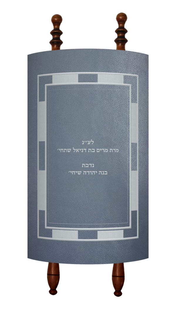 Prestige Velvet Torah Mantel — Geometric Design, Prestige Collection (TM460-SM)