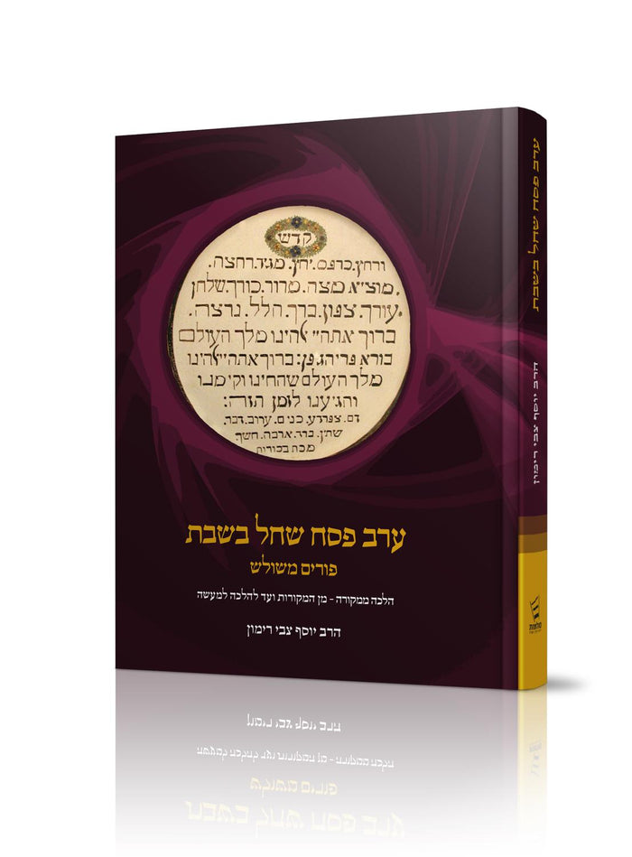 ערב פסח שחל בשבת-- Rav Rimon (BK-ERPHM)