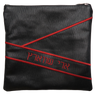 Prestige Leather Tallit & Tefillin Bag — Geometric Design, Regal Collection (470F-BK2)