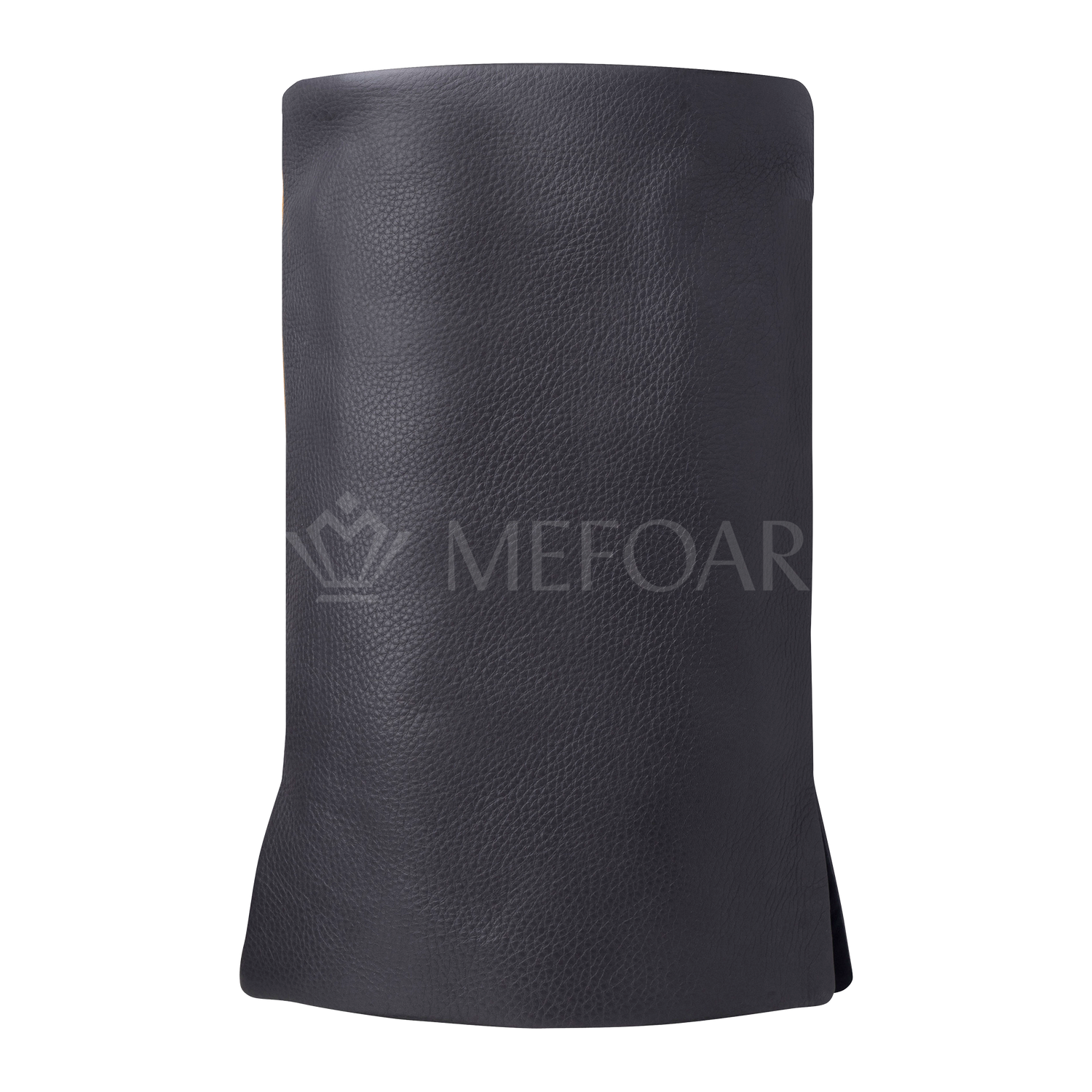 Leather Torah Mantle - Style 359-Grey and Tan - Image 3