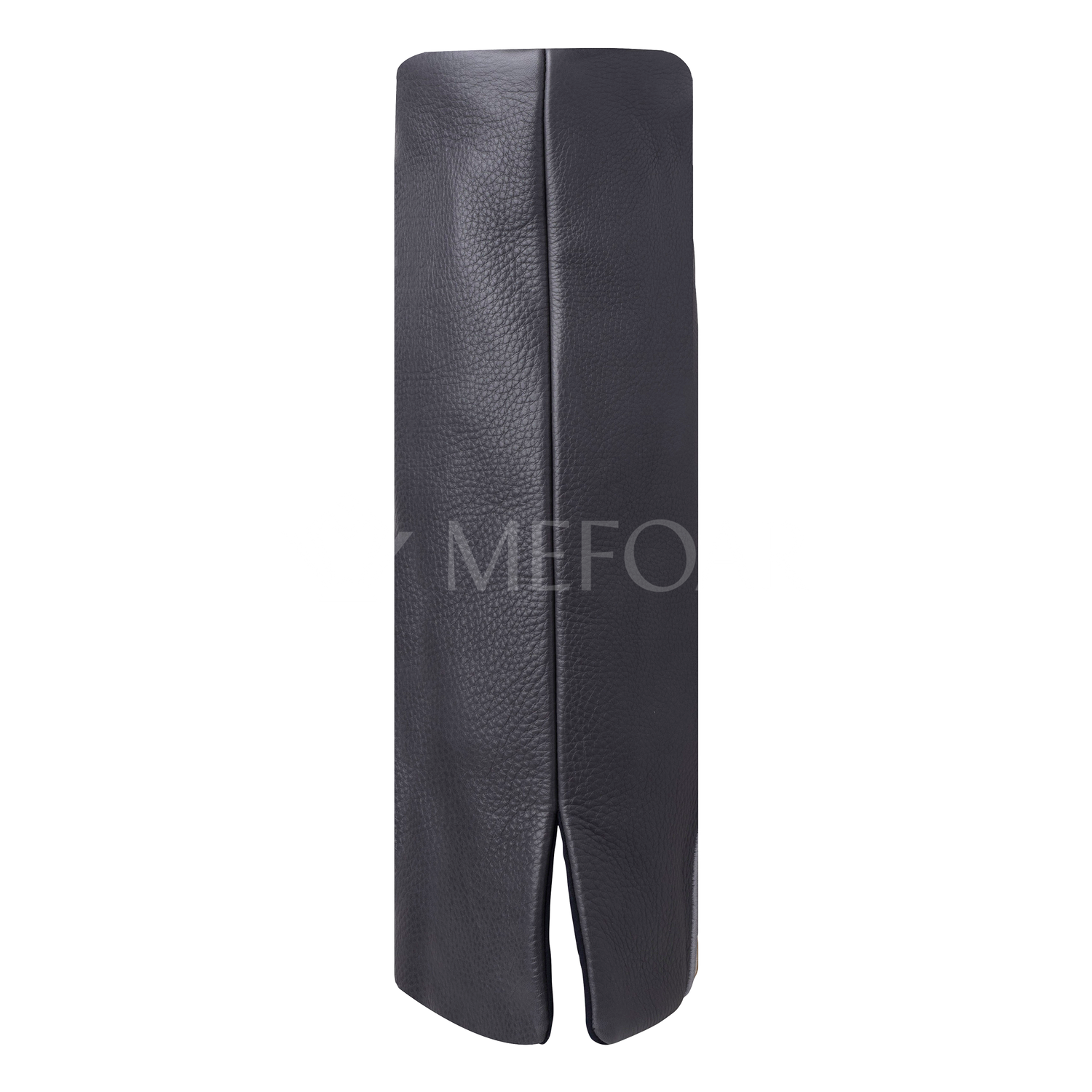 Leather Torah Mantle - Style 359-Grey and Tan - Image 4