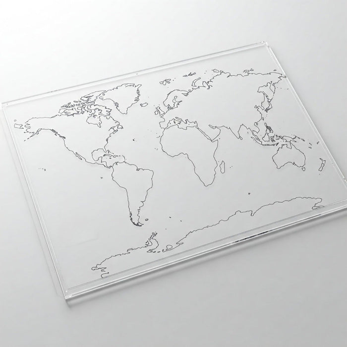 Lucite World Map — Acrylic | Judaica Square Lakewood