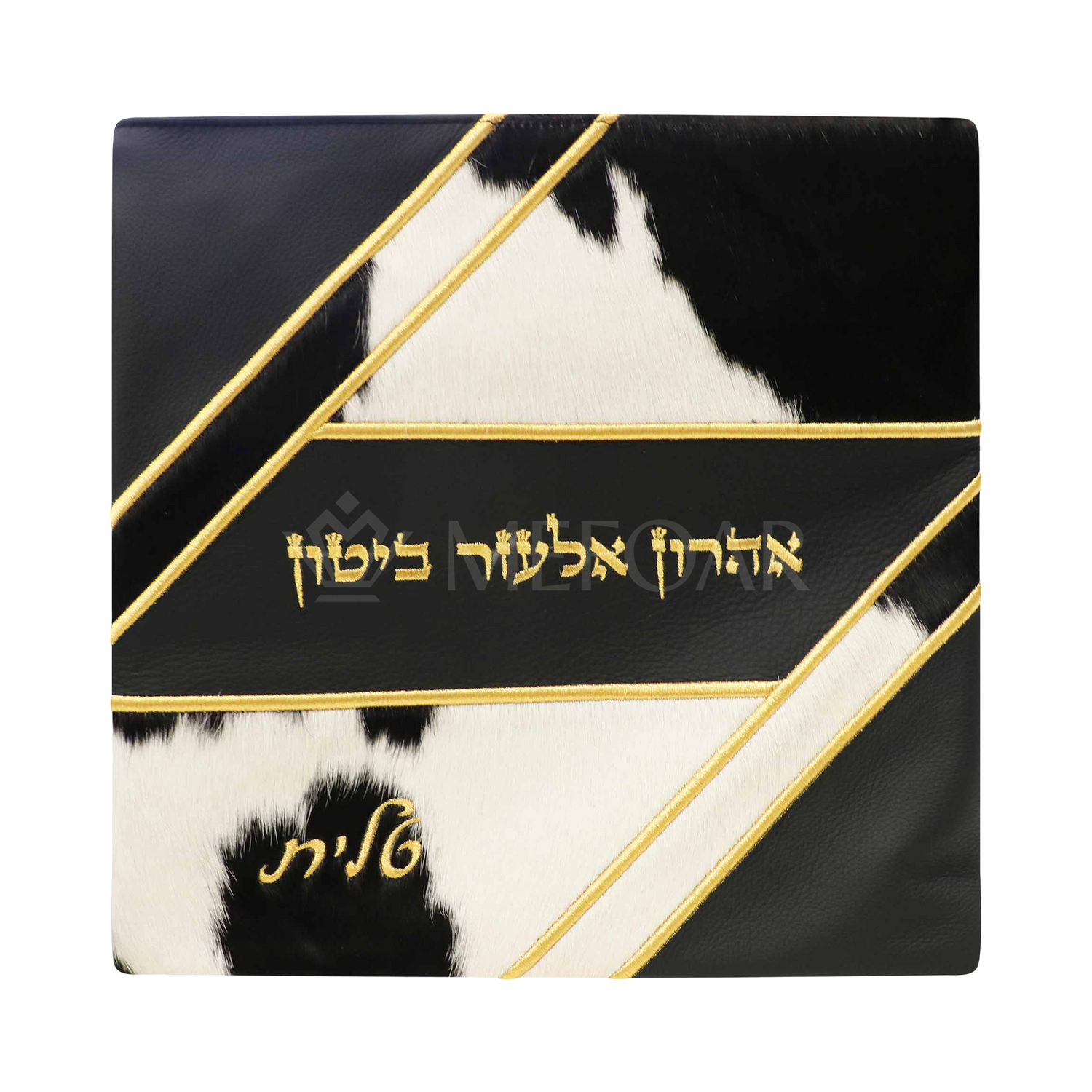 Tallis and Tefillin Bag Design #490 - Leather and Fur - Tallis Bags view 2 | Judaica Square Lakewood