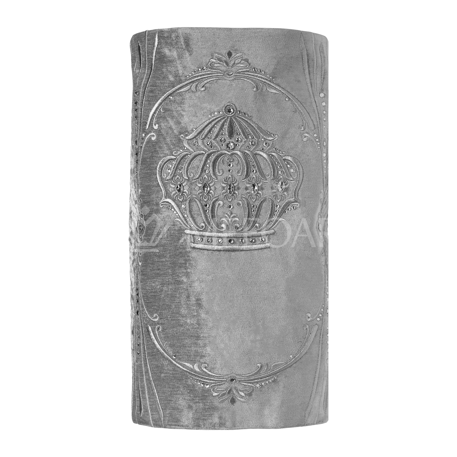 Velvet Torah Mantle - Style 1316 -Silver - Image 2