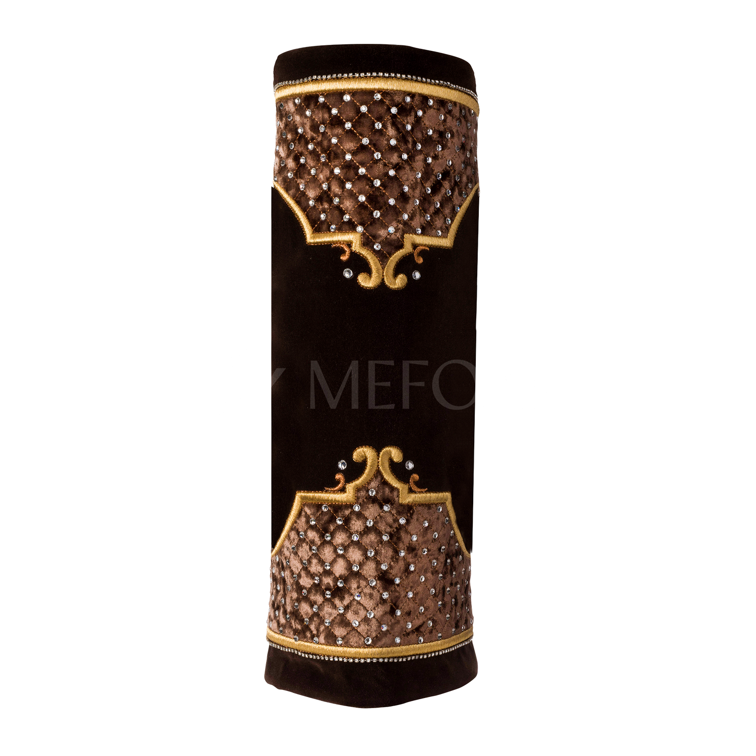 Velvet Torah Mantle -802-Brown - Image 4