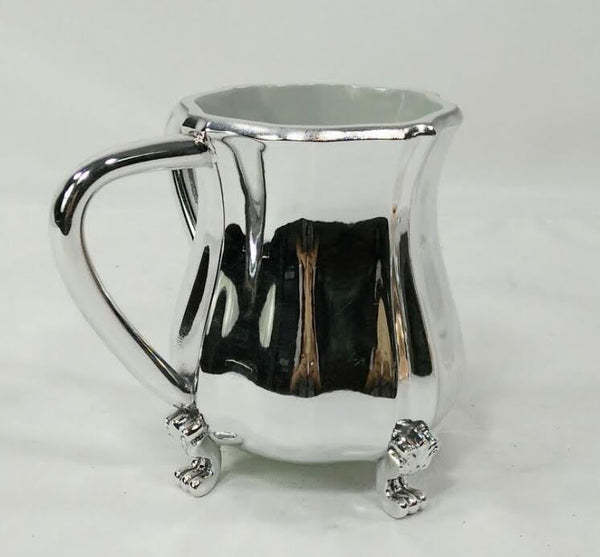 Metal Coated Acrylic Wash Cup-- Silver (WC-AVI5013S)