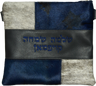 Prestige Leather Tallit & Tefillin Bag — Geometric & Colorblock Design, Supreme Collection (505H-CH)