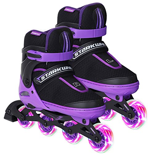 StarkWheel Roller Skate Shoes for Kids - Light-Up Wheels, Adjustable — skates | Judaica Square Lakewood