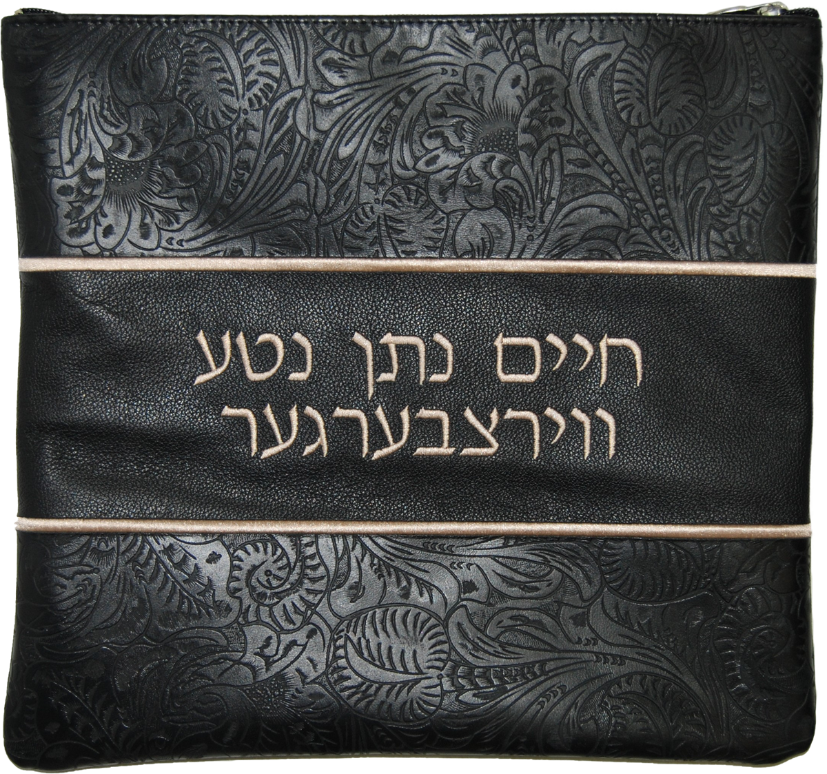 Prestige Exclusive Leather Tallit & Tefillin Bag (355G-BK)