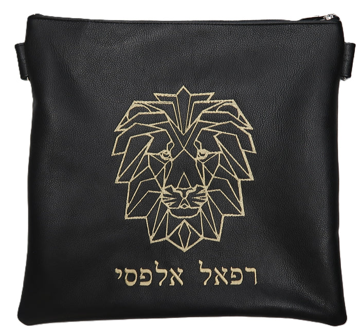 Prestige Leather Tallit & Tefillin Bag (525D-BK5)