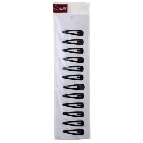 Kipah Clips Black-12pk