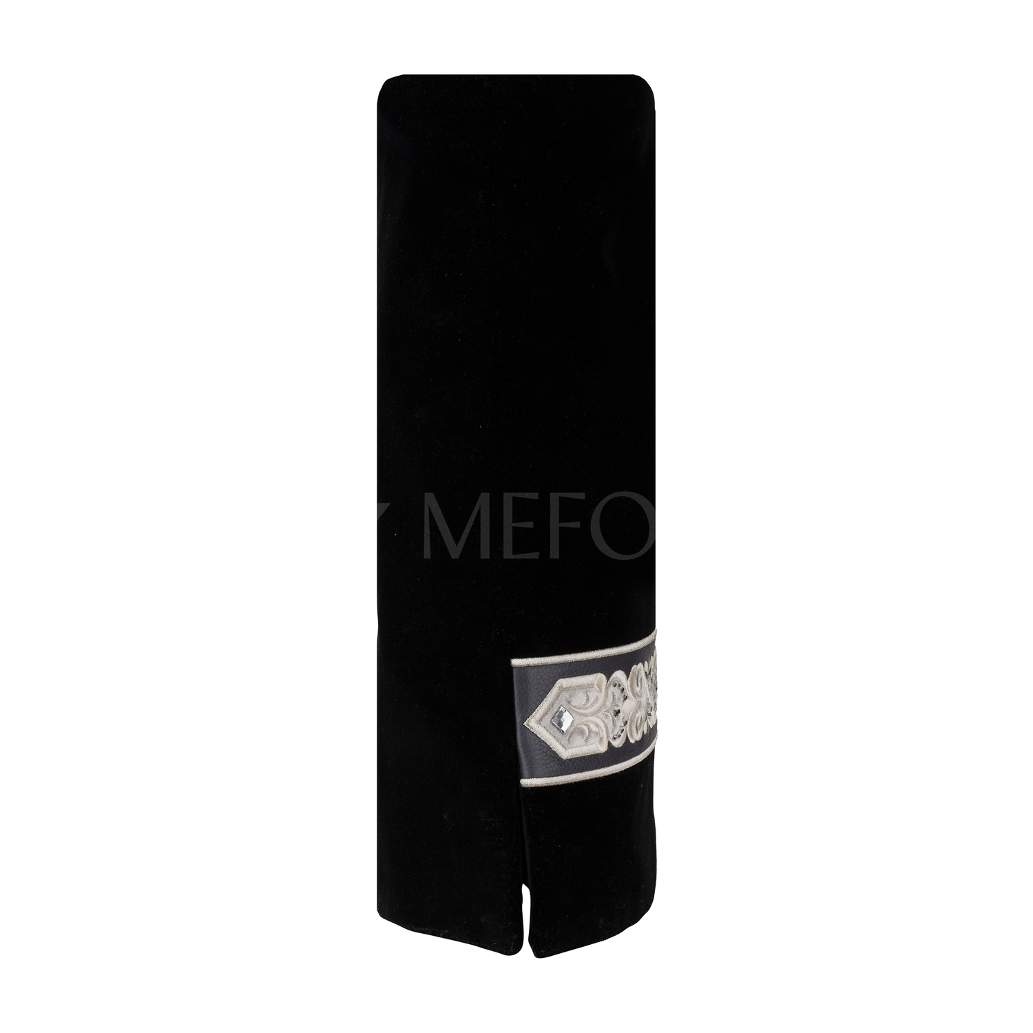 Velvet Torah Mantle - Style 353-Black - Image 2