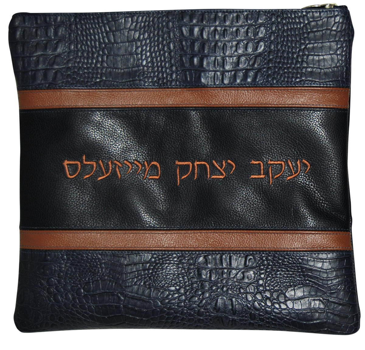 Prestige Croc Tallit & Tefillin Bag — Croc Design, Exclusive Collection (540G-NV5)