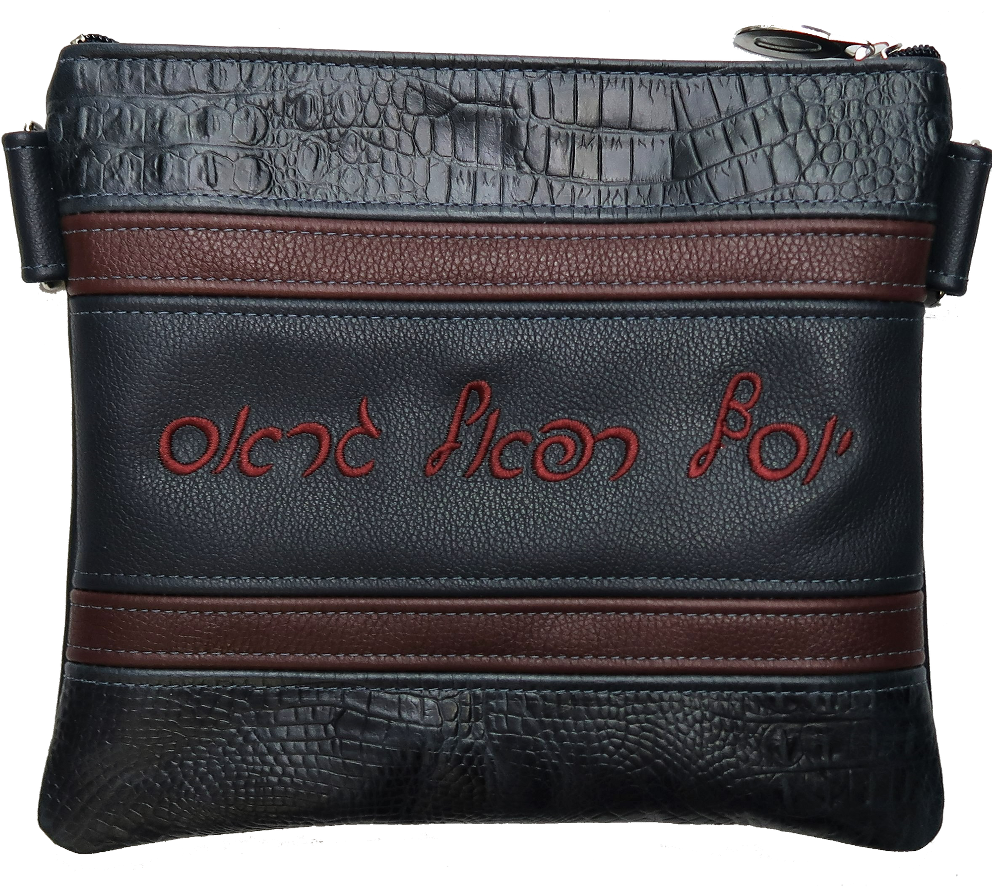 Prestige Croc Tallit & Tefillin Bag — Croc Design, Exclusive Collection (540G-NV)
