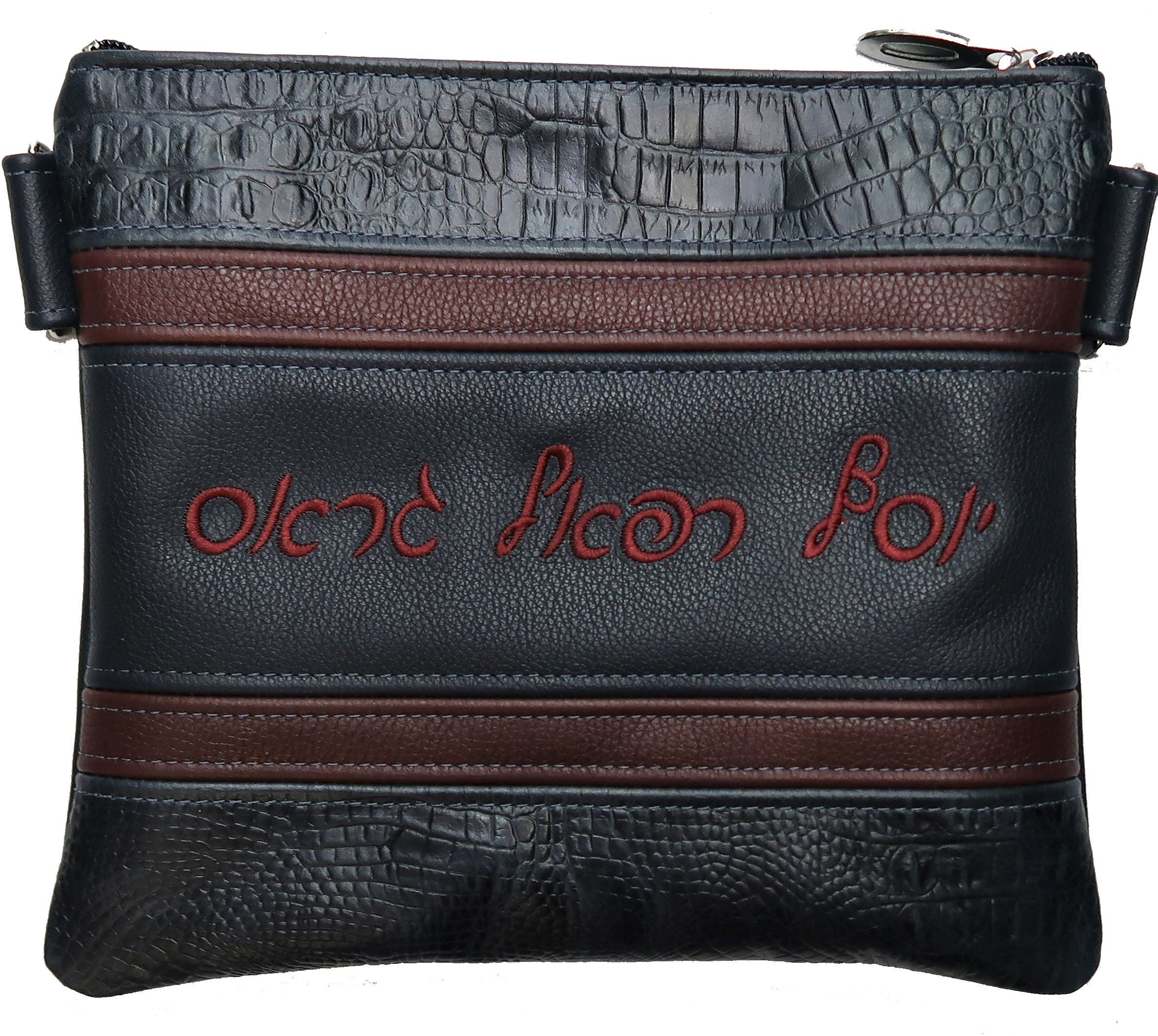 Prestige Croc Tallit & Tefillin Bag — Croc Design, Exclusive Collection (540G-NV)