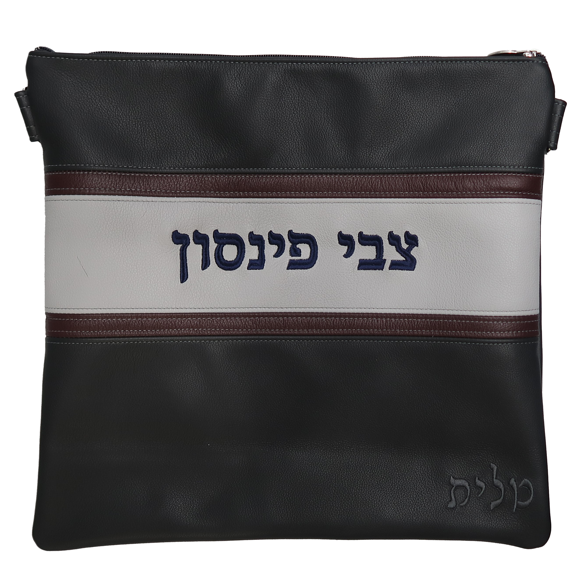 Prestige Regal Leather Tallit & Tefillin Bag (545F-CH)