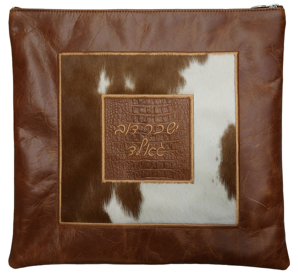 Prestige Croc Tallit & Tefillin Bag — Geometric & Croc Design, Supreme Collection (560H-TN)