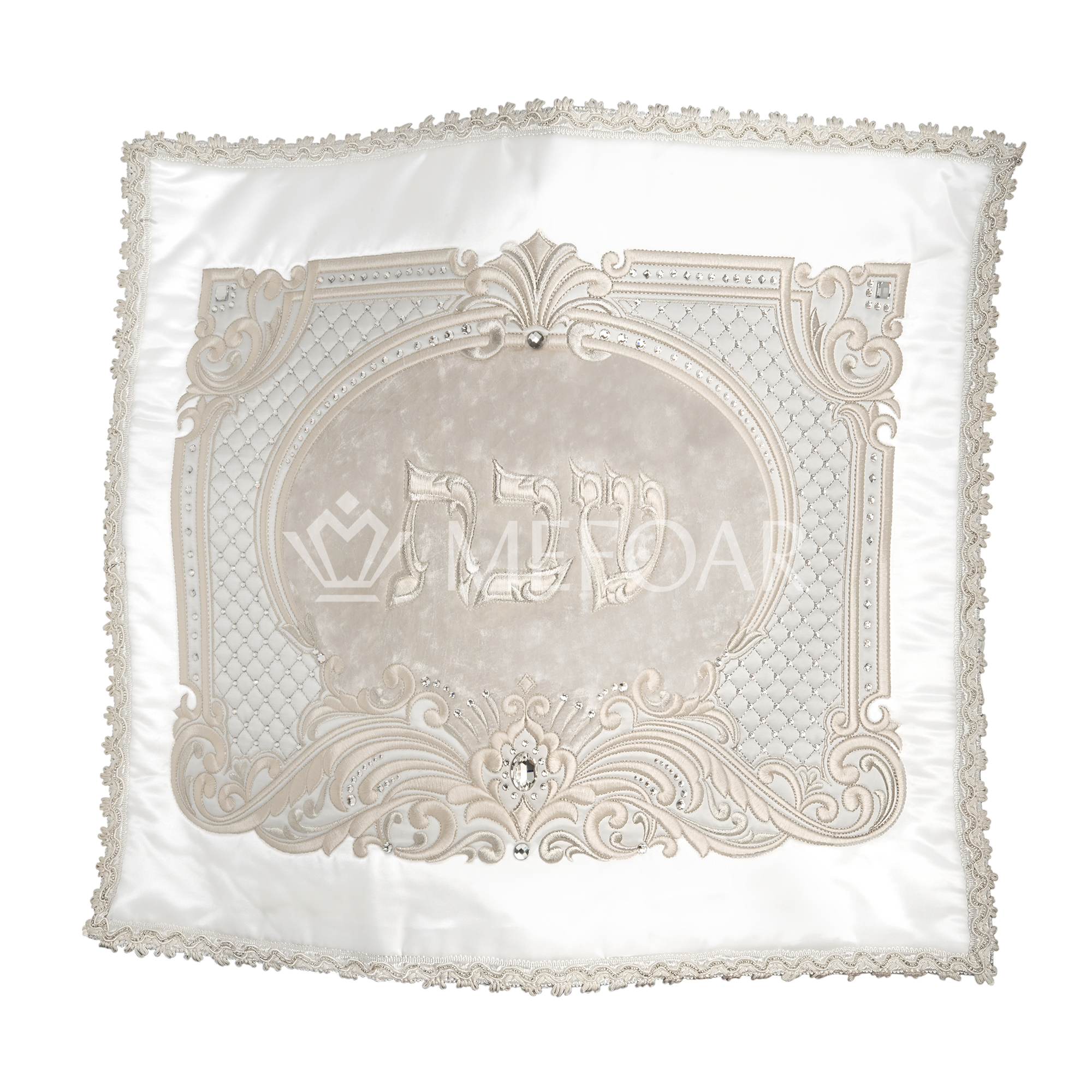 Multi Velvet Crystal  Challah Cover #566 - Challah Covers