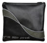 Prestige Leather Tallit & Tefillin Bag — Geometric & Wave Design, Supreme Collection (575H-BK)